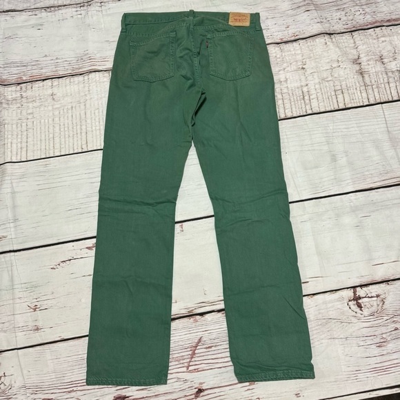 LEVI’S 501 Men’s Button Fly Jeans in Green size 30x34  GUC - Picture 6 of 16